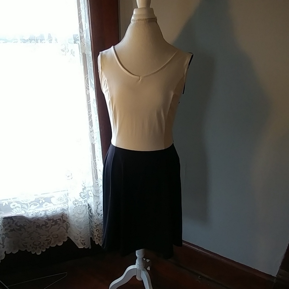Nwt Cynthia Rowley blank and white dress
